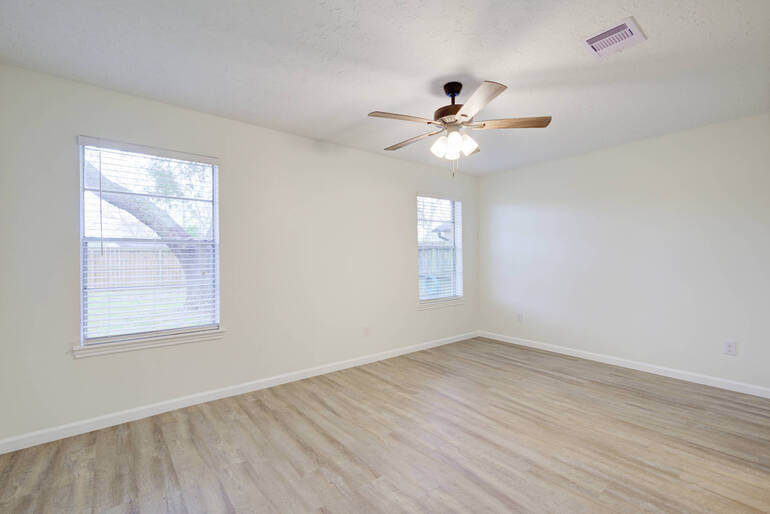 Bedroom before staging