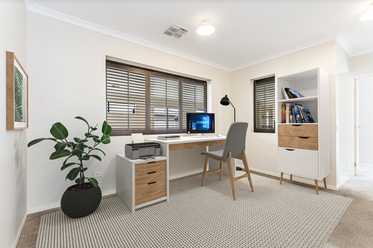 Living room after virtual staging